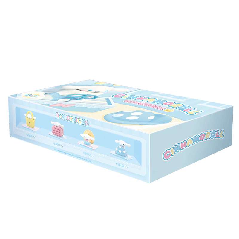 Sanrio Cinnamoroll Kawaii Wardrobe Flocked Blind Box Mini Toy Figure