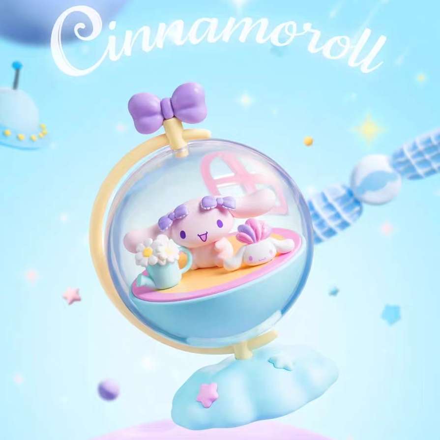 Sanrio Cinnamoroll Spinning Planet Blind Box Figures Milk Mocha Chiffon
