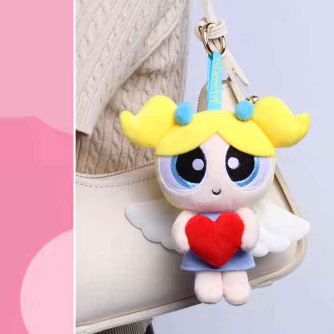 Cute Powerpuff Girls bubbles fashion handbag heart accessory