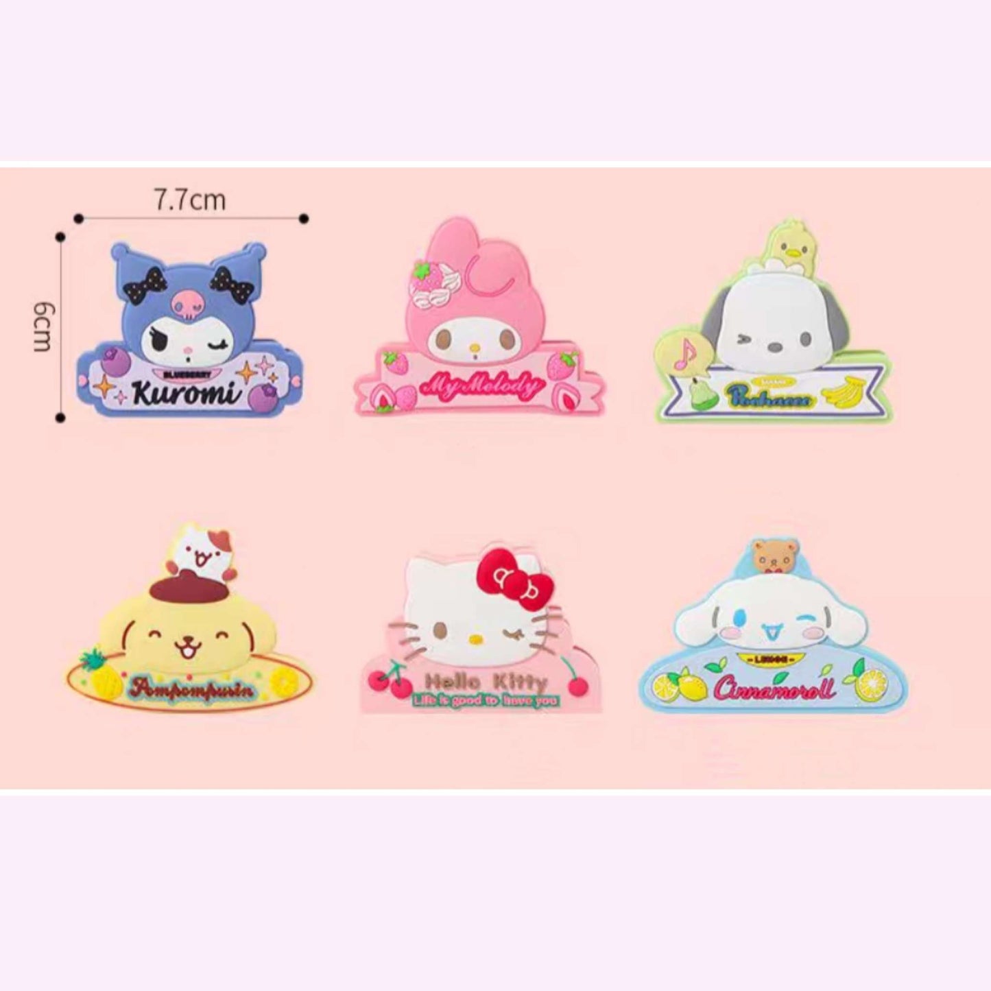 Sanrio Fridge Magnetic Memo Paper Clip