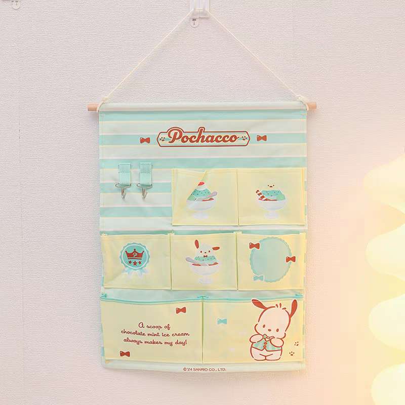 Sanrio Hanging Pockets Organizer Hello Kitty Kuromi Pochacco Cinnamoroll My Melody Cinnamoroll