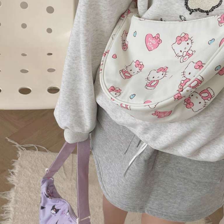 Hello kitty crossbody uniqlo fashion shoulder handbag