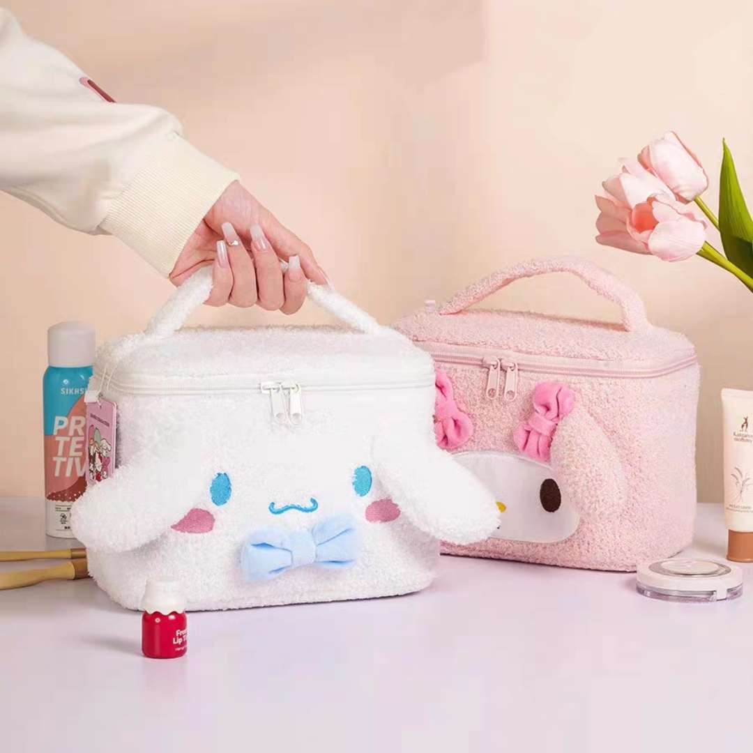 Kawaii make up vanity organizer case handle