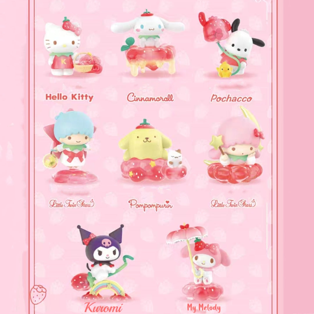 Sanrio Strawberry Paradise Blind Box Figures| Hello Kitty Kuromi My Melody & More