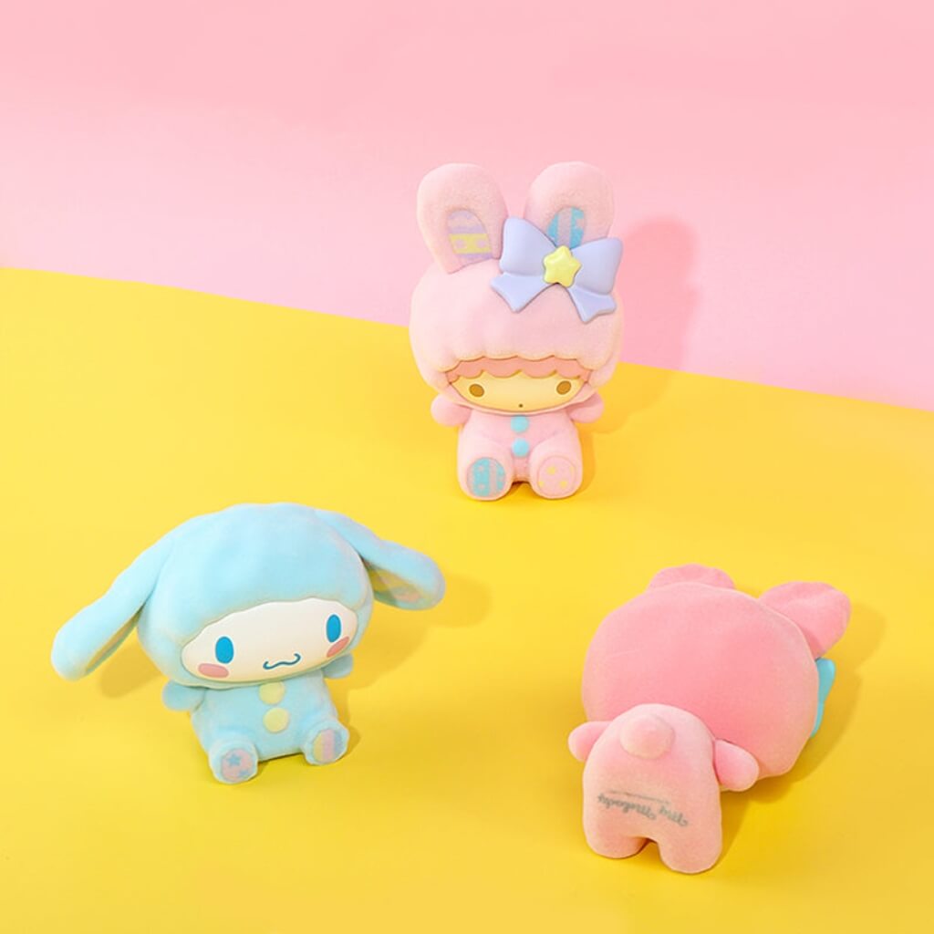 Sanrio Easter Bunny Velvet Blind Box Figures | My Melody Kuromi Cinnamoroll Little Twin Stars Pompompurin