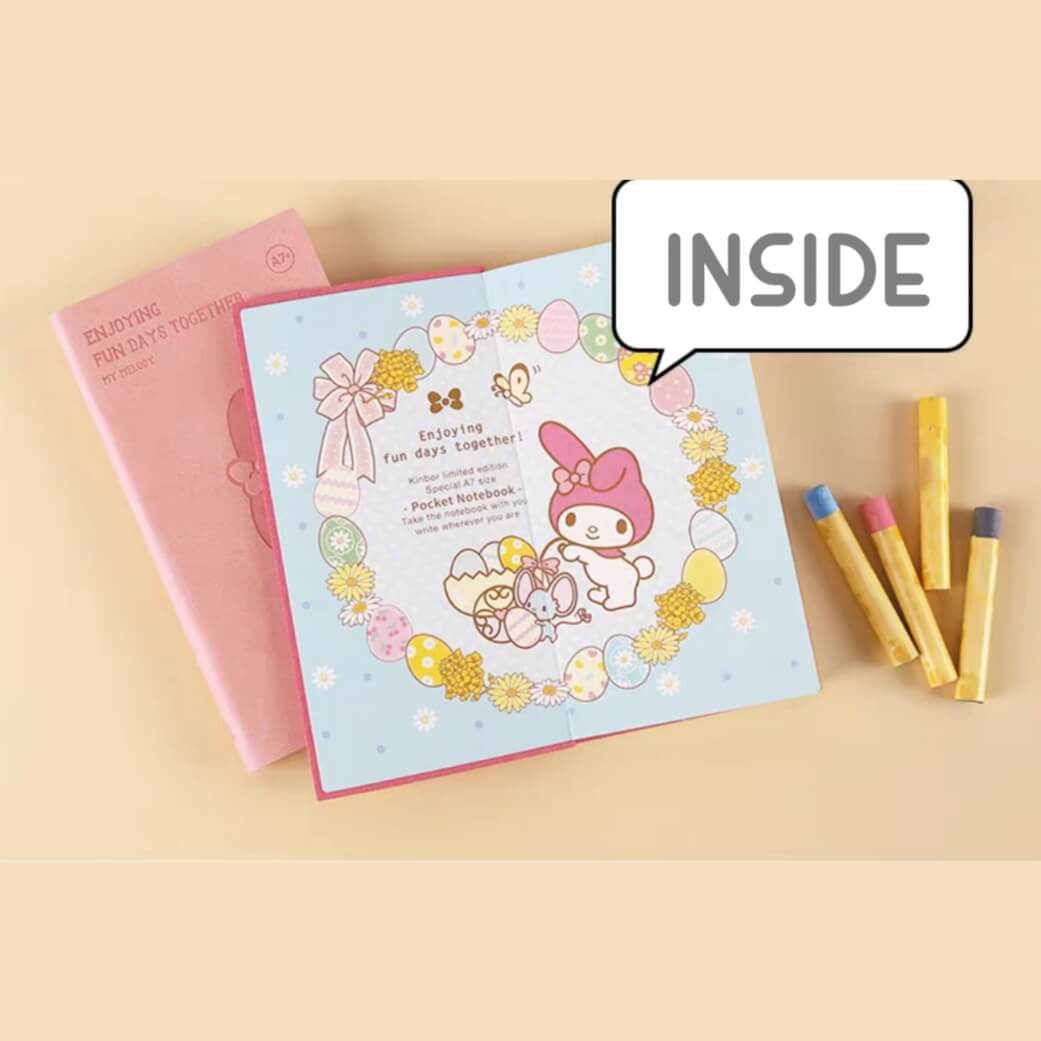 my melody notebook inside