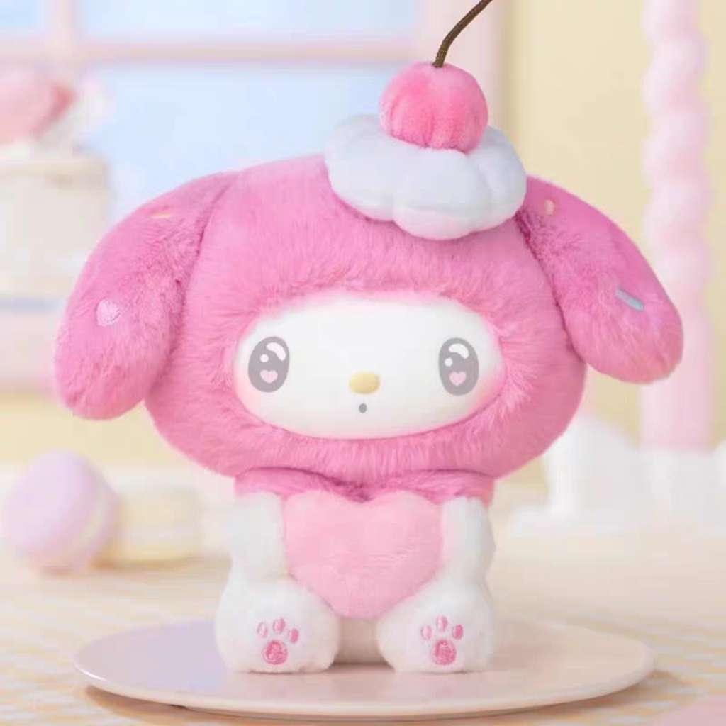 My melody cake heart plush fashion handbag decoration