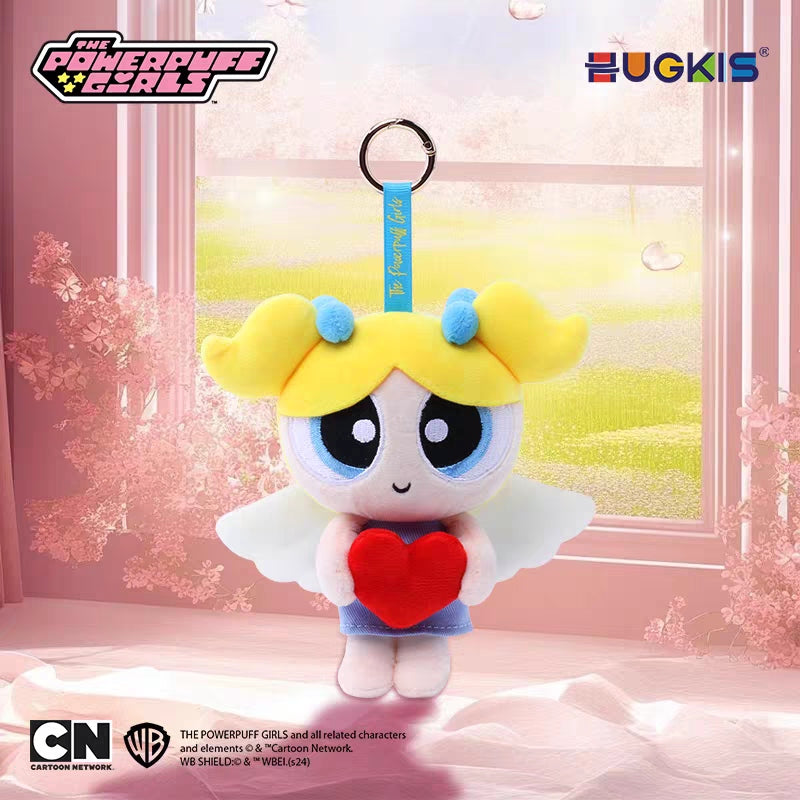 Powerpuff Girls heart angel valentines plush doll bubbles