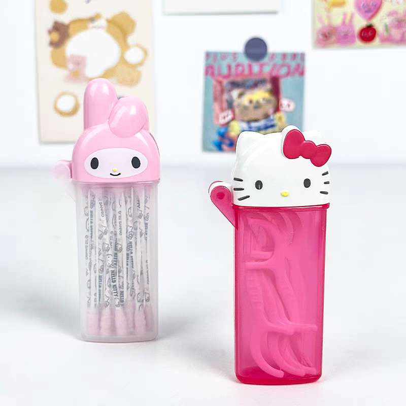Sanrio classic cotton swab bud travel holder case