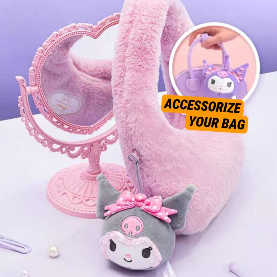 Sanrio kuromi labubu cute bag charm pendant