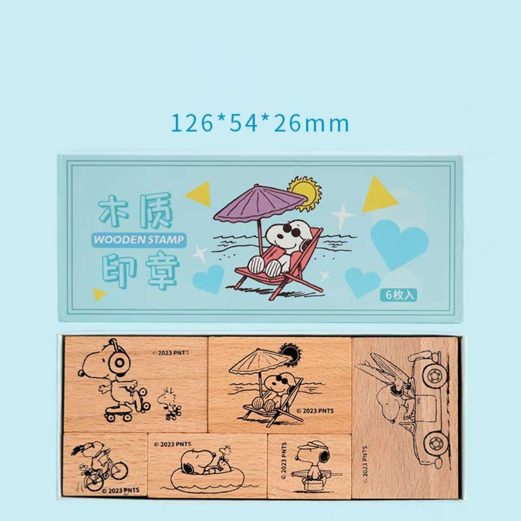 Snoopy craft work wooden stamps