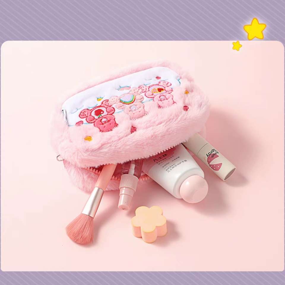 care bears fluffy soft cosmetic makeup brushes sponge