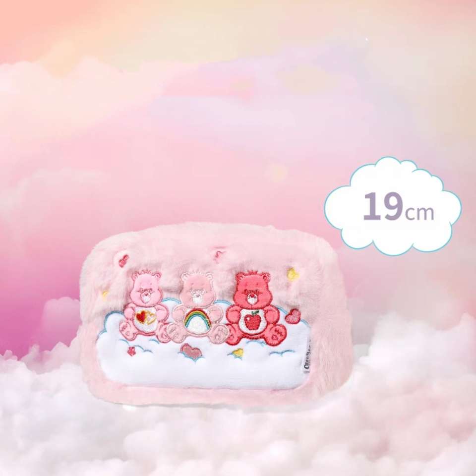 care bears fluffy soft makeup organizers pink