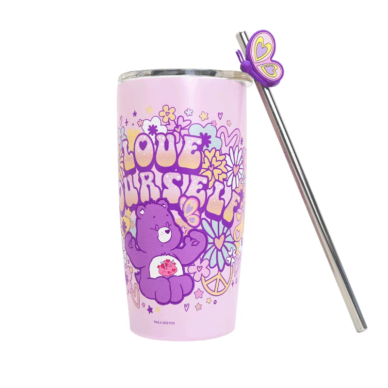 Care Bears Love tumbler stainless steel safe straw