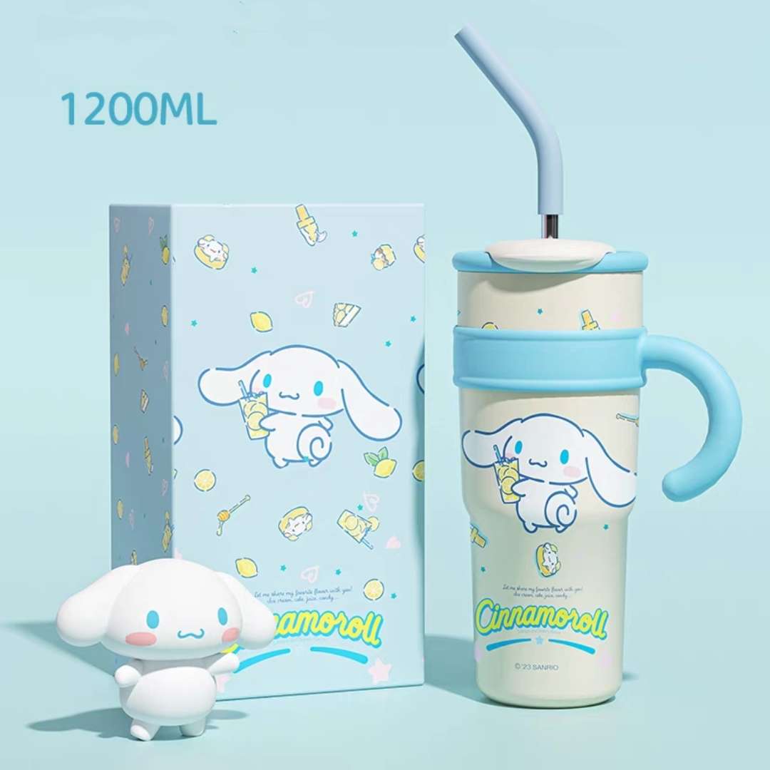 cinnamoroll summer lemon tea large tumbler 1200ml cup straw