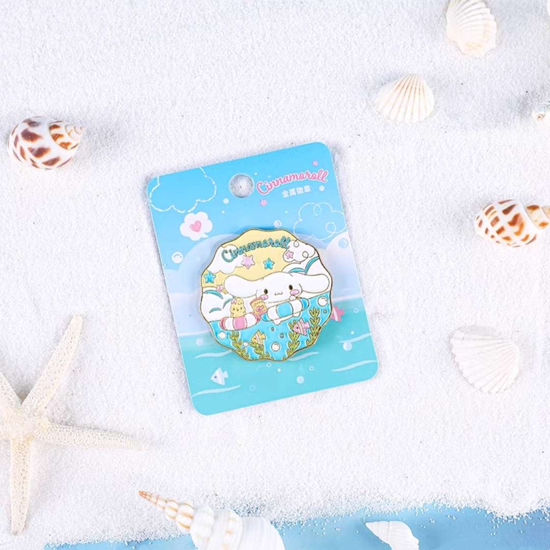 cinnamoroll swim ring beach summer lapel pin accessory