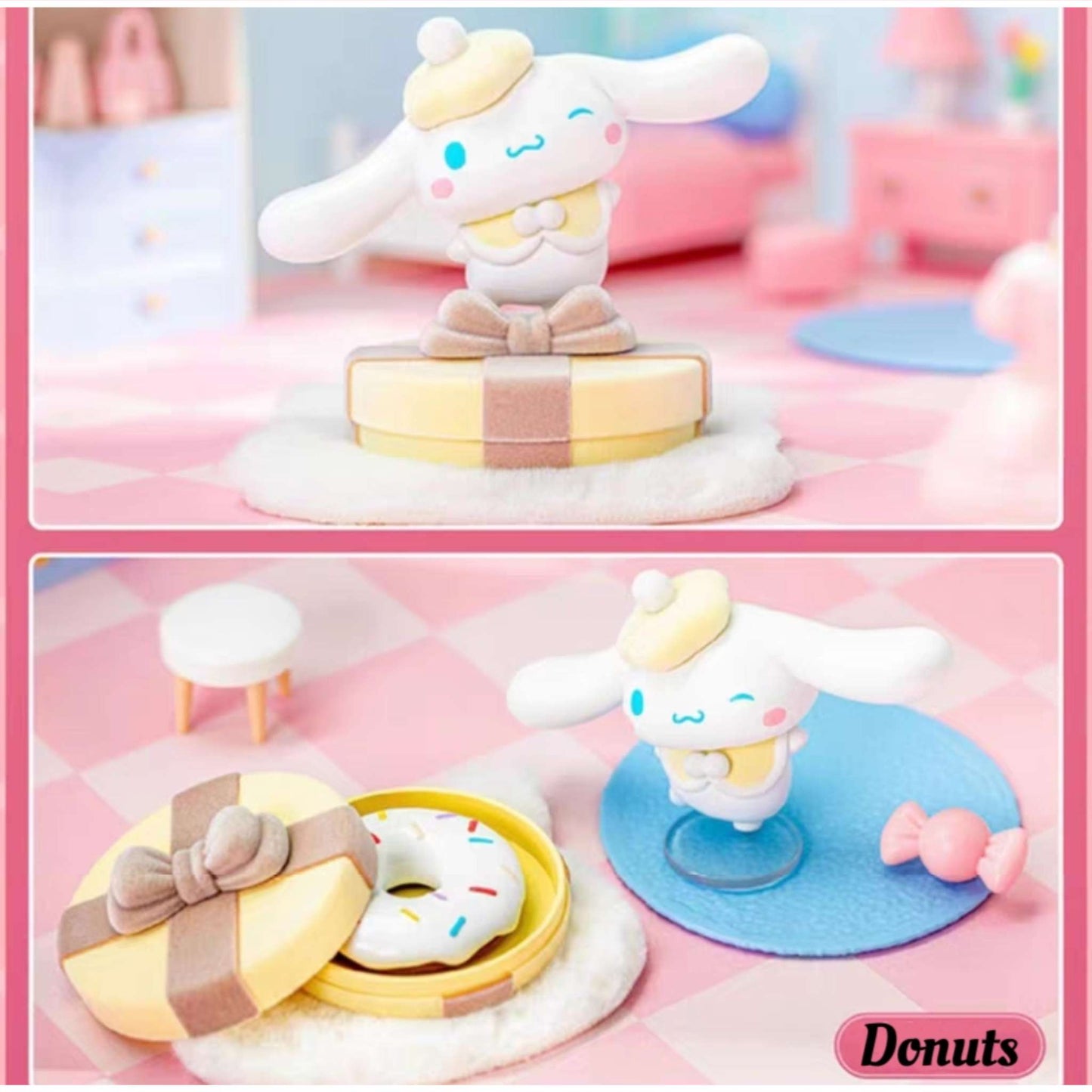 cinnamoroll yellow gift box donut blind box figure toy