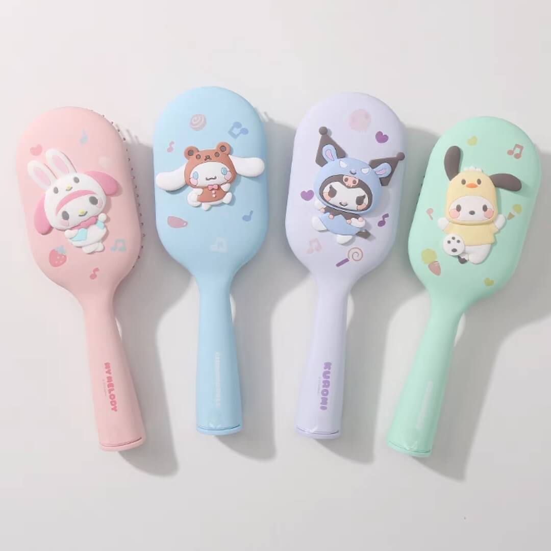 cute cartoon 3d figure hairbrush