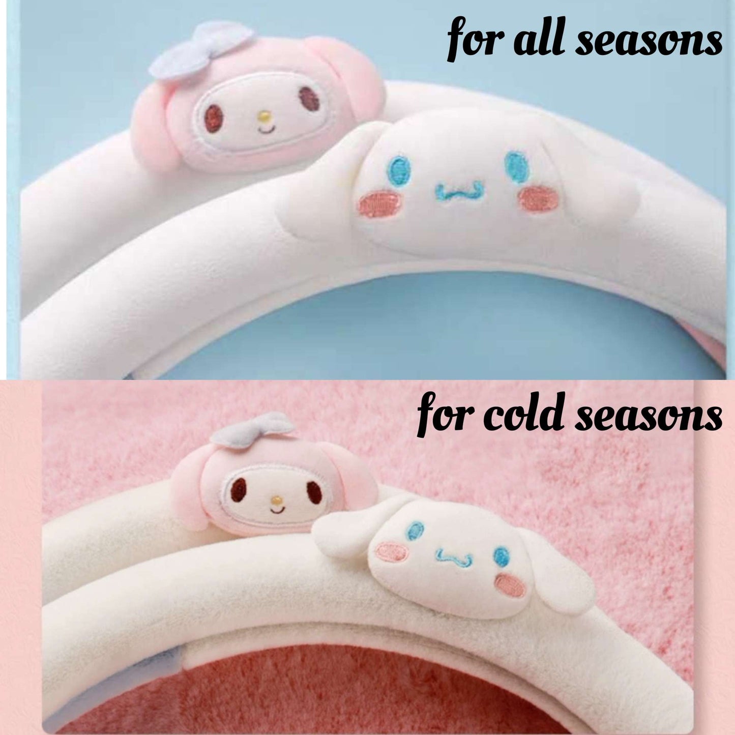 cute doll steering wheel cover sanrio