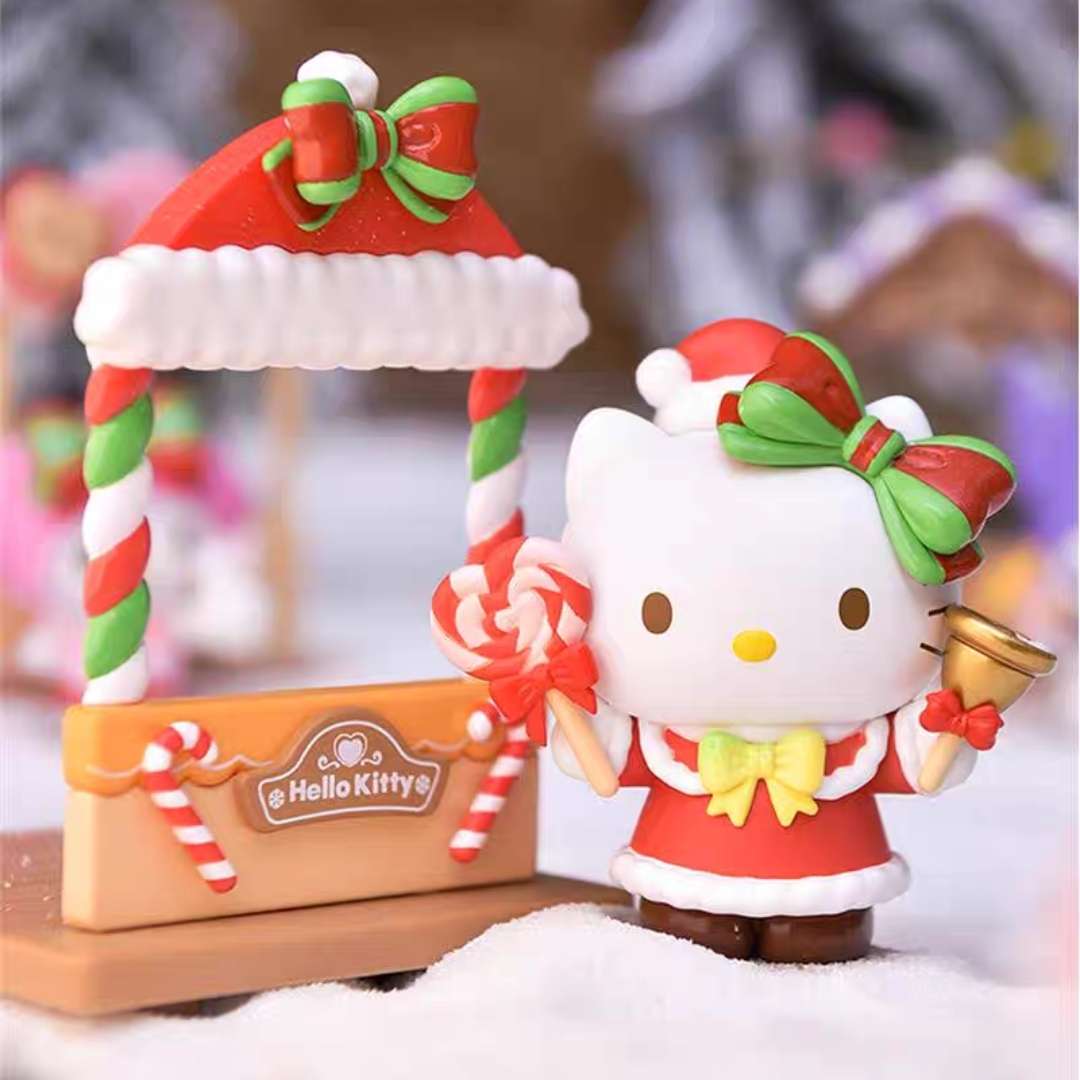 hello kitty christmas market celebration blind box figure