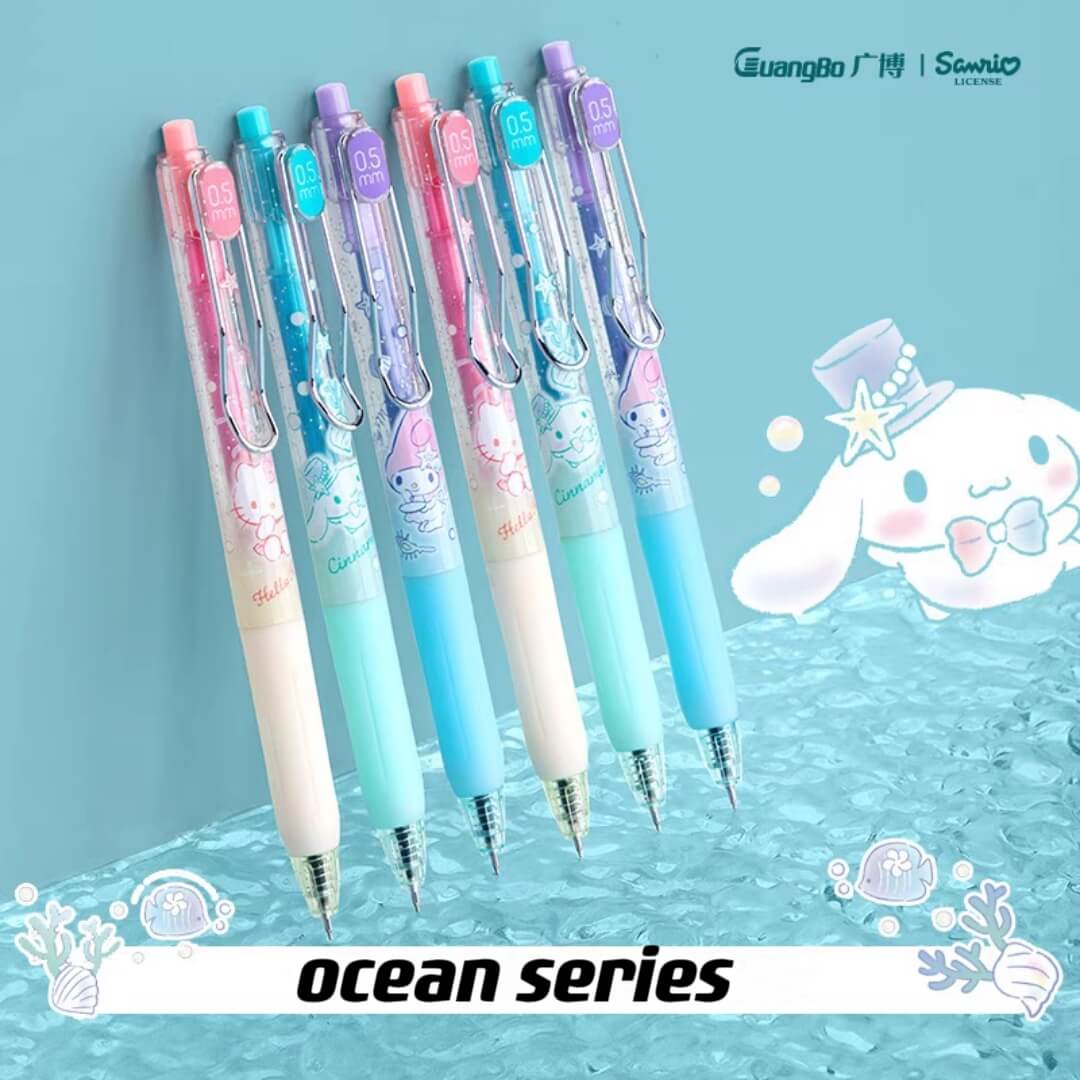 Sanrio Hello Kitty My Melody Cinnamoroll Ball Pens - Ocean Series