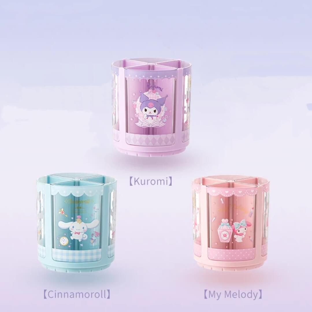 kawaii stationery organizer with detachable compartments