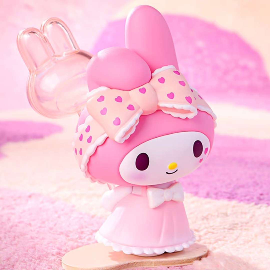 my melody pink pyjamas dress balloon hairband blind box figure