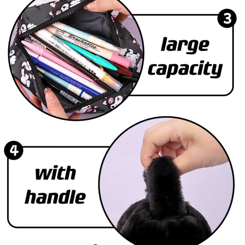 pencil bag with handle and cute
