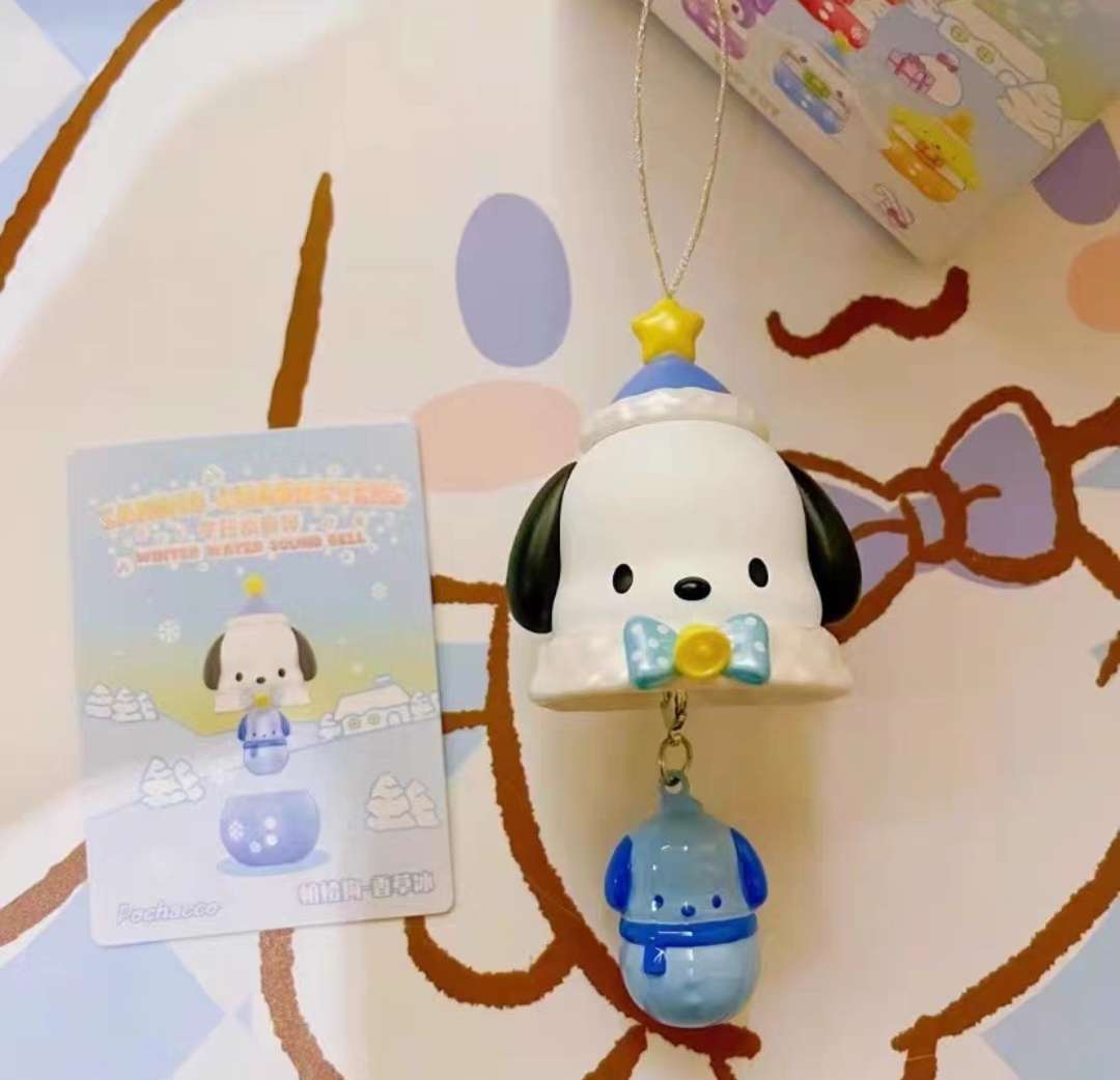 pochacco bell ornament keychain blind box sanrio