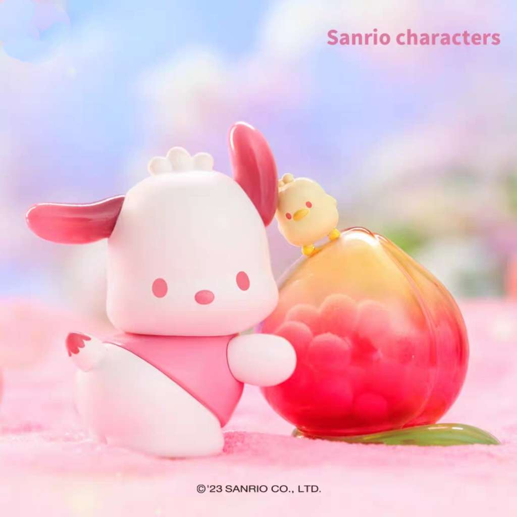 pochacco peach aroma blind box toy figure pink