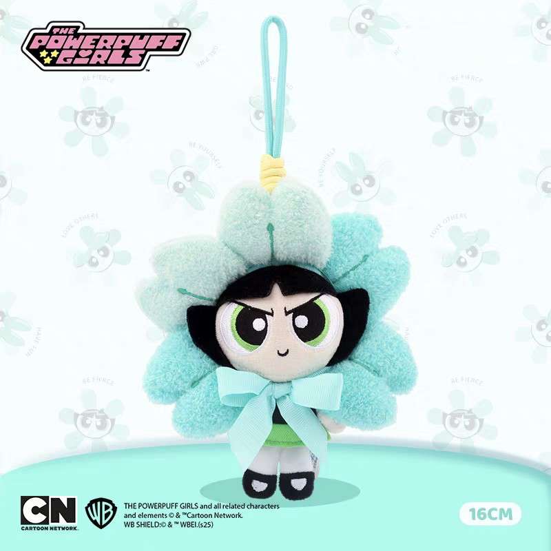 Powerpuff Girls Flower Plush Bag Charm