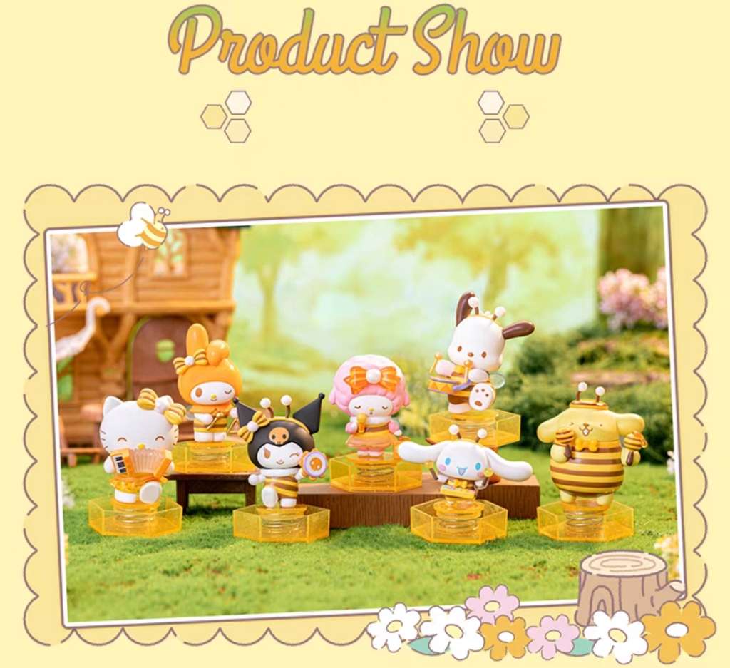 Sanrio bee dolls toy decoration blind box