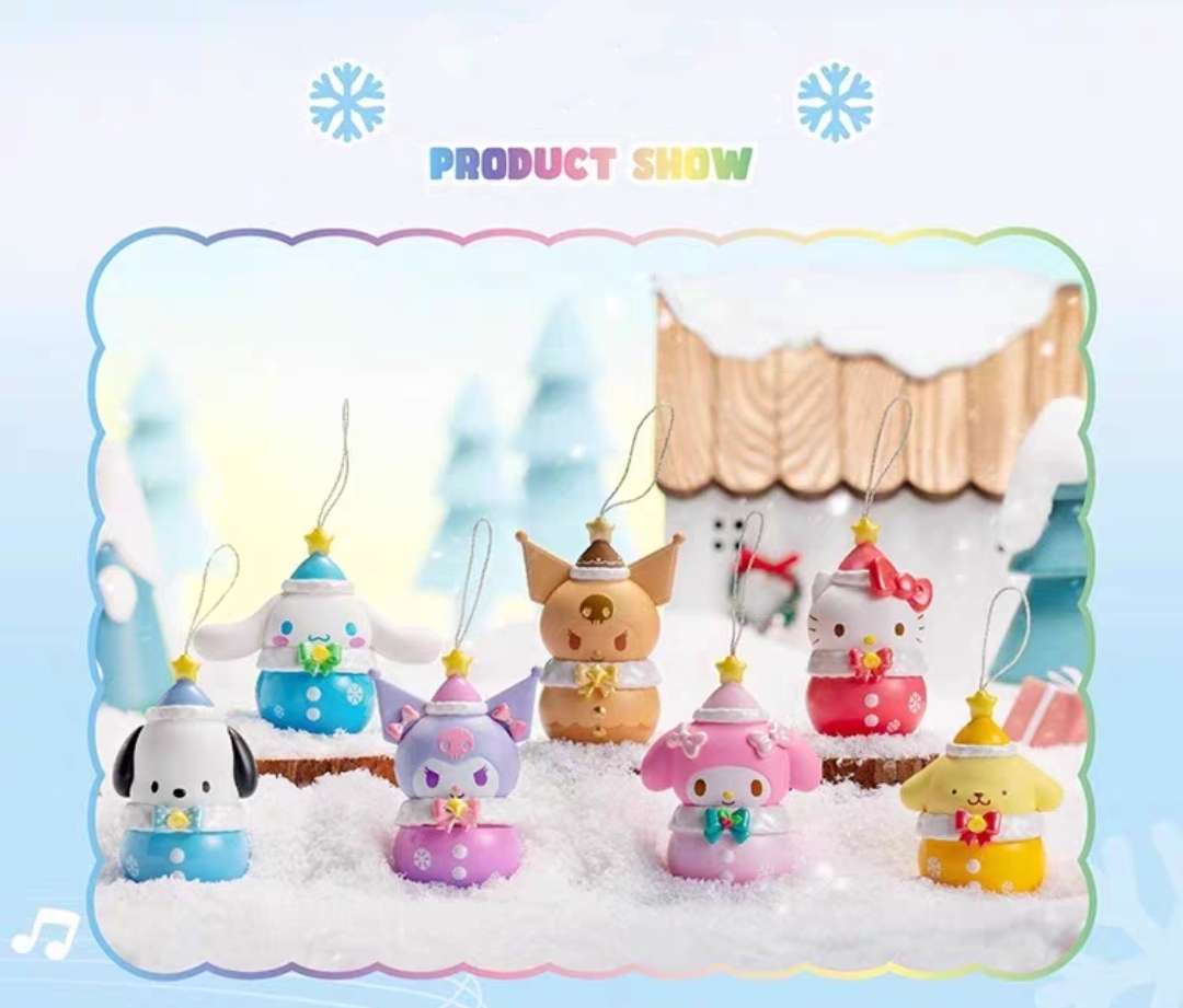 sanrio christmas tree ornaments decoration blind box figures