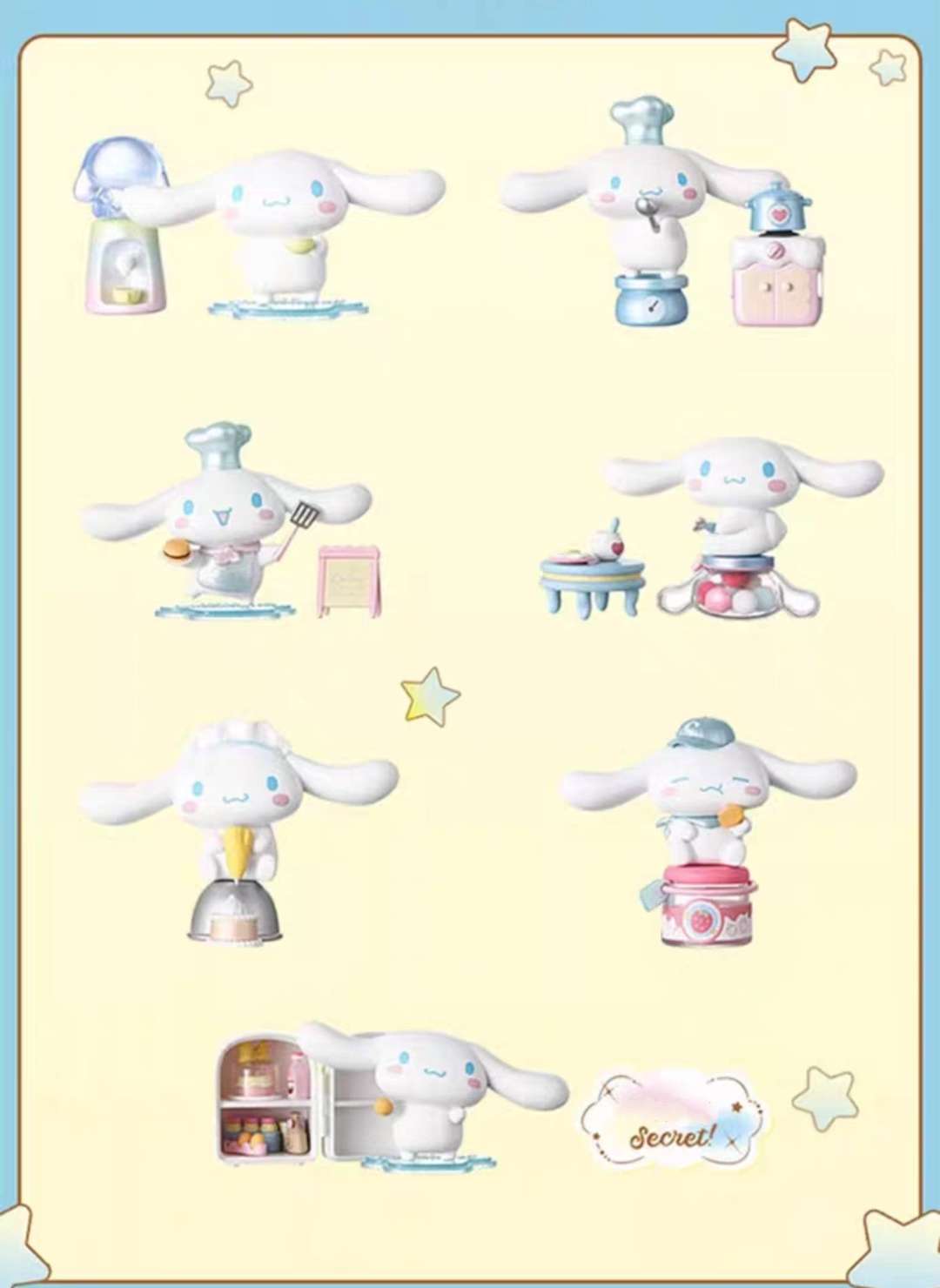 sanrio cinnamoroll cooking figures