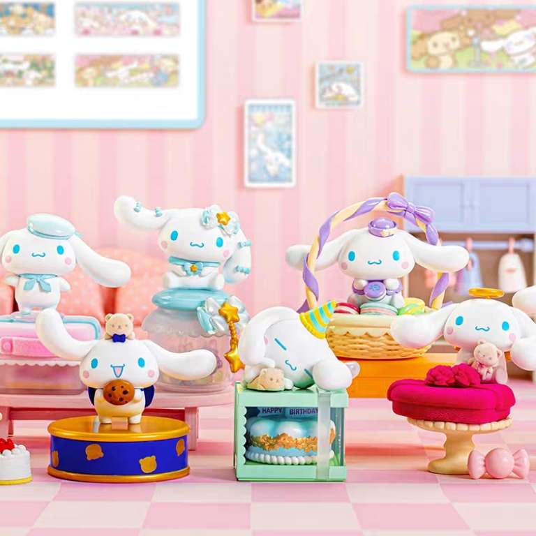 sanrio cinnamoroll sweets gifts blind box figures toys demo