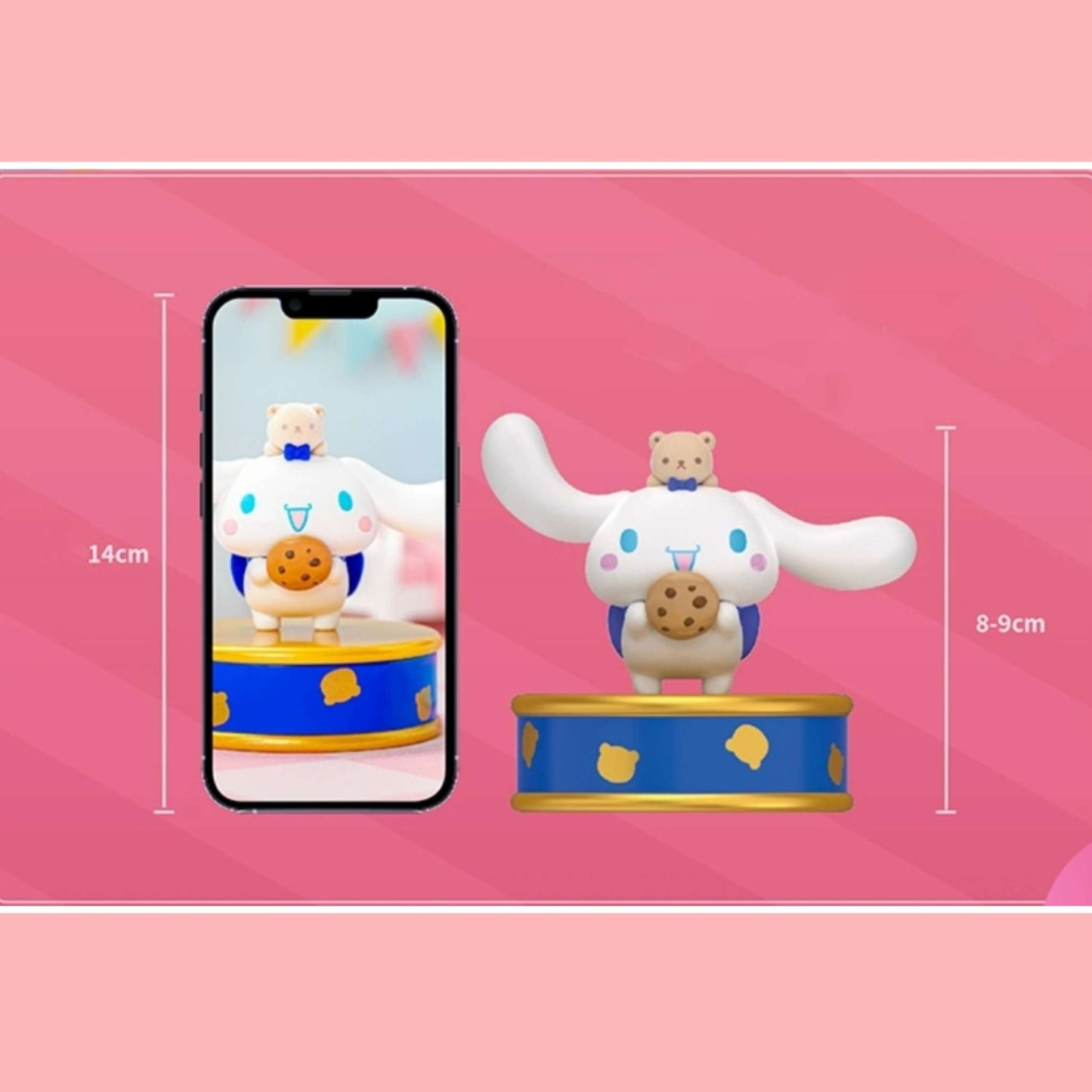 sanrio cinnamoroll sweets gifts blind box figures toys measurements