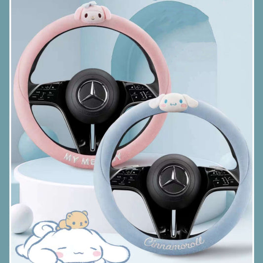 sanrio my melody cinnamoroll car steering wheel cover