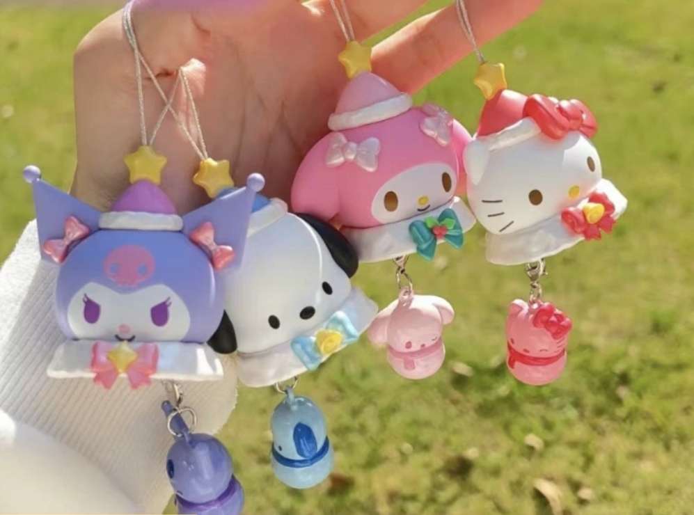 sanrio water sound bell winter snowman
