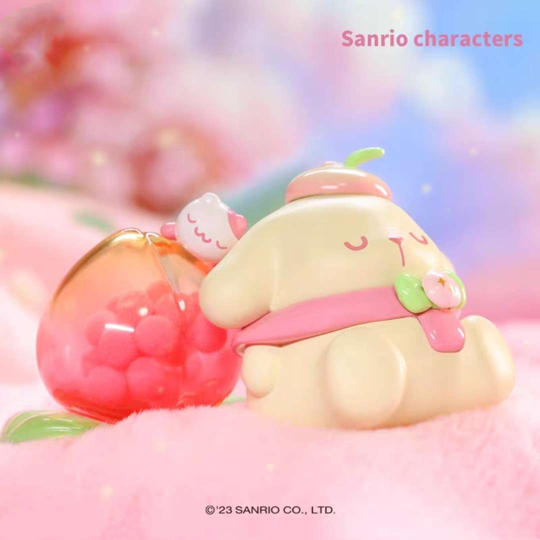 sleeping pompompurin peach smell toy figure blind box