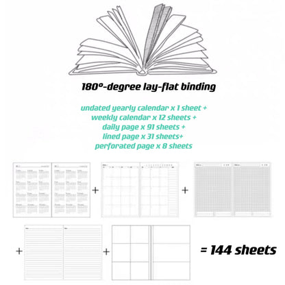 180 degree lay flat binding journal