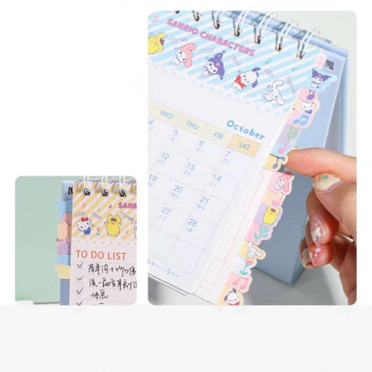2024 girl kawaii calendar to do list page marker