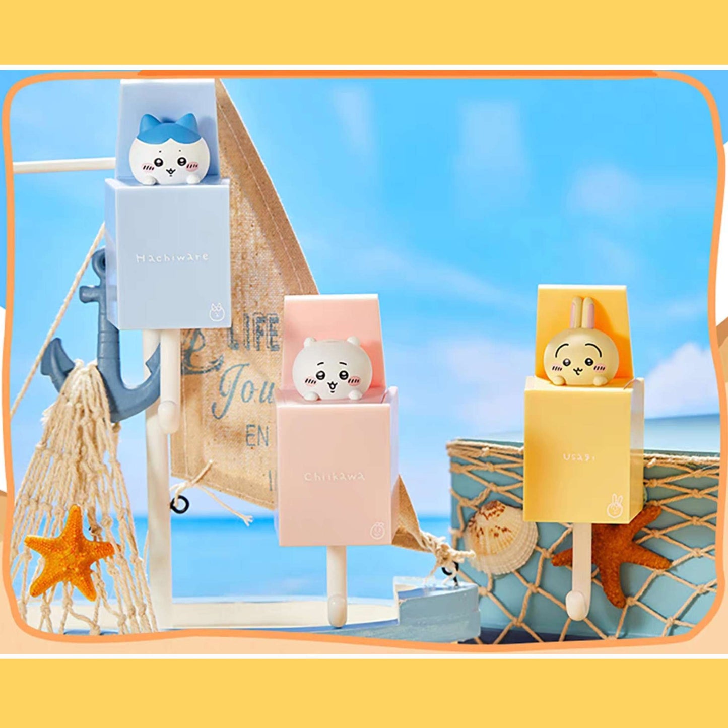 Chiikawa Adhesive Wall Hanging Hooks Japanese Cartoon