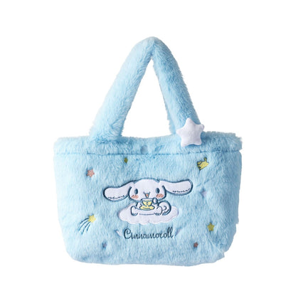 Sanrio Cinnamoroll My Melody Kuromi Pochacco Fluffy Small Tote Lunch Bag