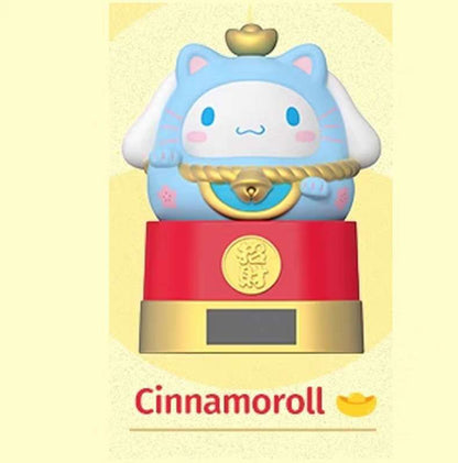 Sanrio Solar Powered Blessing Daruma Blind Box Figure Car Decoration