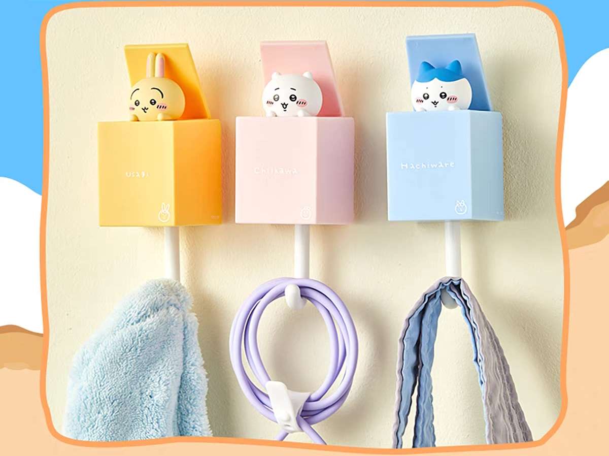 Chiikawa Adhesive Wall Hanging Hooks Japanese Cartoon
