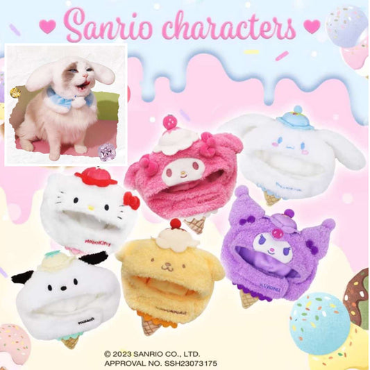 Sanrio Cute Pet Fashion Hat Cats Dogs