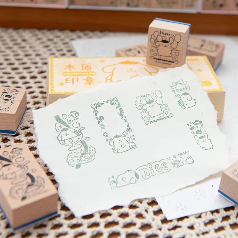 Diary decoration wooden stamps 