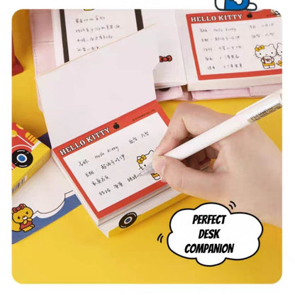 Sanrio Hello Kitty Self Adhesive Sticky Notes Memo Pad - School Bus