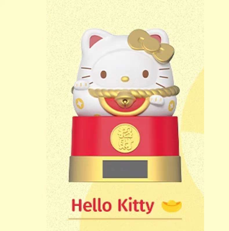 Sanrio Solar Powered Blessing Daruma Blind Box Figure Car Decoration