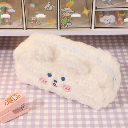 kawaii fluffy pencil case